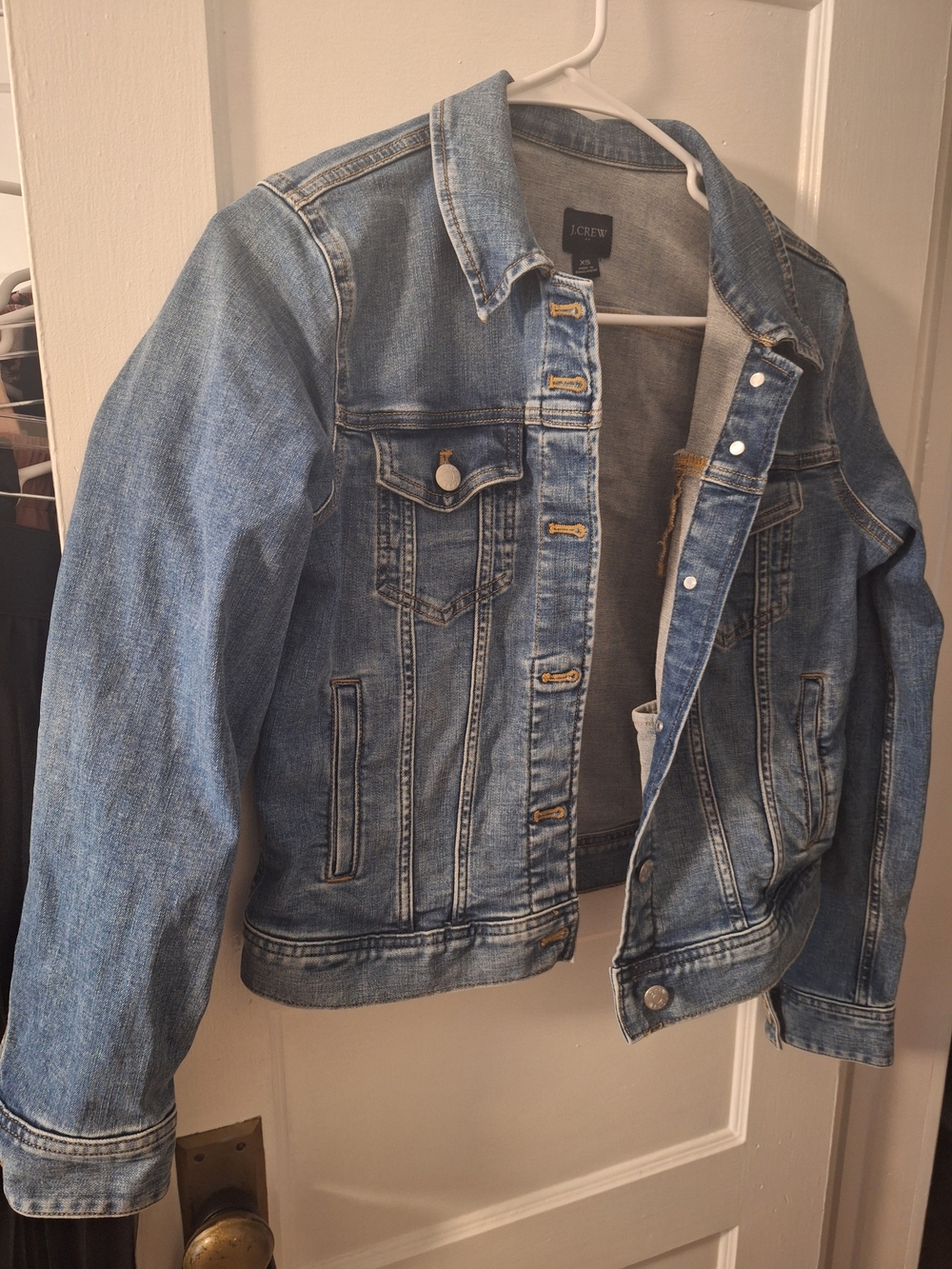 J. Crew Light Blue Denim Jacket - Casual Women's Jean Jacket